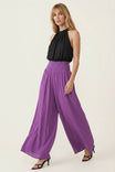Smocked Waist Wide Leg Pant