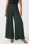 Smocked Waist Wide Leg Pant