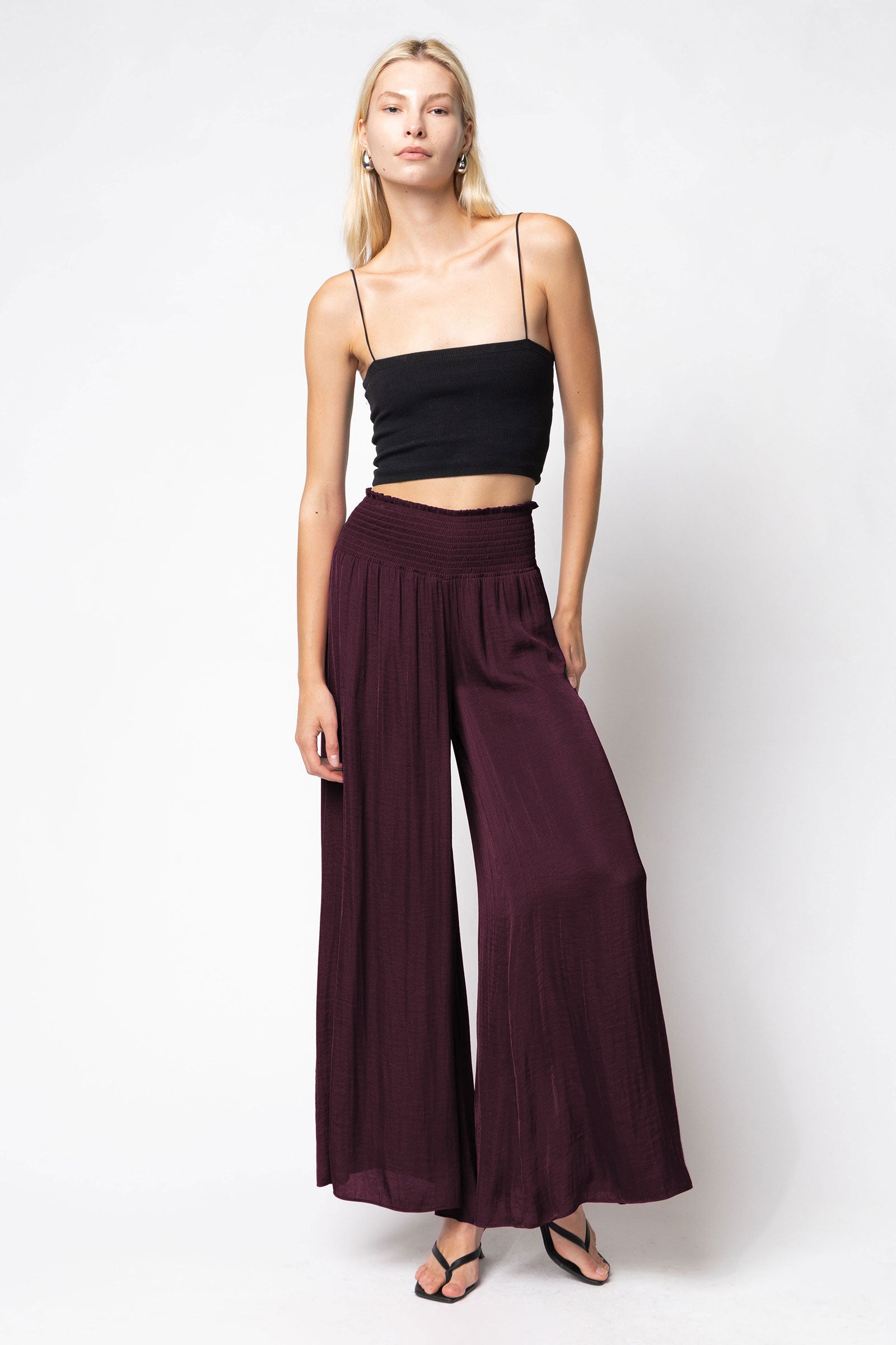 Smocked Waist Wide Leg Pants – Naked Zebra Wholesale