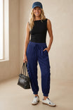 Jogger With Rib Trim
