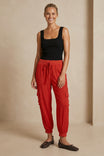 Jogger With Rib Trim