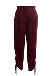 Culotte Straight Paper Bag Pants