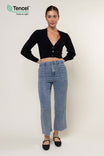 Tencel™ Acid Wash Utility Wide Leg Pant