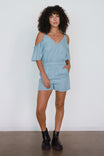 Cold Shoulder Tencel Romper