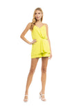 Strappy Romper With Twisty Front Detail