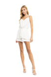 Strappy Romper With Twisty Front Detail