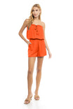 Tube Romper Fitted Waist