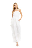 Fitted Bodice Wide Leg Jumpsuit