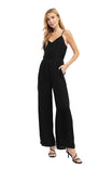 Smocked Back Button Down Jumpsuit
