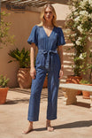 Puff Sleeve Tencel Jumpsuit