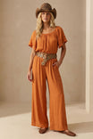Off The Shoulder Flowy Jumpsuit