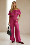 Off The Shoulder Flowy Jumpsuit