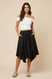 Midi Asymmetrical A Line Skirt