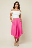 Midi Asymmetrical A Line Skirt