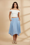 Midi Asymmetrical A Line Skirt
