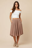 Midi Asymmetrical A Line Skirt
