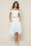 Midi Asymmetrical A Line Skirt
