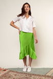Asymmetrical Slip Skirt