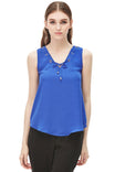 Drawstring V-neck Top