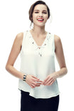 Drawstring V-neck Top