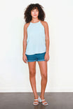 Scallop Top With Back Keyhole