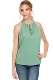 Self Tie Keyhole Top
