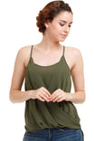 Cross Over Spaghetti Strap Top