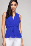 Sleeveless Waist Tie Tank