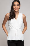 Sleeveless Waist Tie Tank