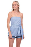 Bandeau Waist Tie Top