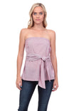 Bandeau Waist Tie Top