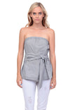 Bandeau Waist Tie Top