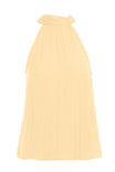 Mock Neck Satin Top