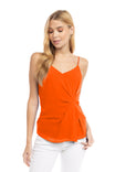Gathered Side Cami With Invisiable Zipper Back
