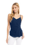 Gathered Side Cami With Invisiable Zipper Back