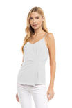 Gathered Side Cami With Invisiable Zipper Back