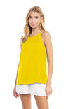 High Neck Scallop Tank Top