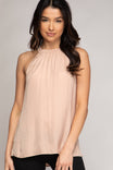 Frill High Neck Tank