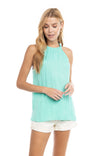 Frill High Neck Tank