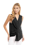 Sleeveless Front Twist Top