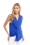 Sleeveless Front Twist Top