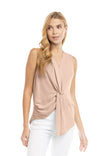 Sleeveless Front Twist Top
