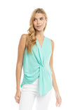 Sleeveless Front Twist Top