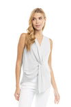 Sleeveless Front Twist Top