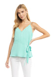 Scalloped Wrap Top