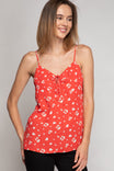 Floral Tie Front Cami