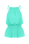 Elasticized Smocked Waist Top