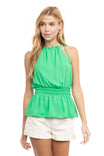 Elasticized Smocked Waist Top