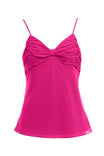 Ruched Cami With Adjustable Straps