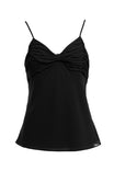 Ruched Cami With Adjustable Straps